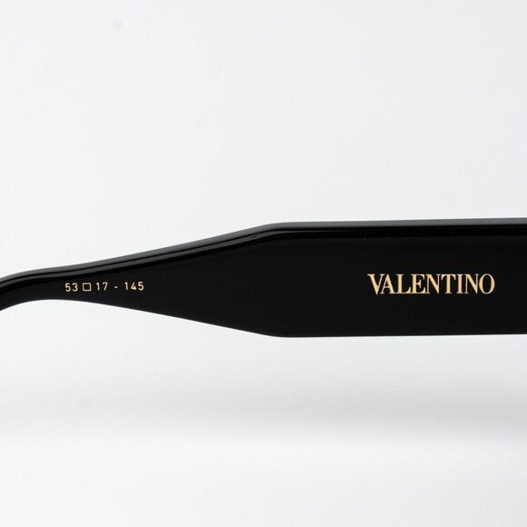 Valentino Women Sunglasses Black Gold Rose Square V - CINQUE VLS-108A-53 main image 13